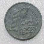 1 Cent 1942, Postzegels en Munten, Munten | Nederland, Ophalen of Verzenden, Koningin Wilhelmina, 1 cent, Losse munt