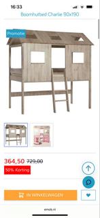 Boomhut bed - Zo goed als nieuw!, Ophalen, 85 tot 100 cm, Zo goed als nieuw, Hoogslaper of Stapelbed