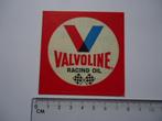 sticker VALVOLINE RACING OIL Usa print auto - motor -=, Verzenden