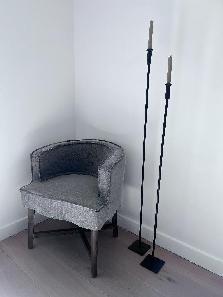 4 eetkamerstoel 'KAATJE' kleur grijs, Landelijke & sobere interieur., Nieuw, Ophalen of Verzenden, Vier