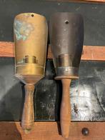 2 vintage kruideniers schepjes/ kandelaars., Ophalen of Verzenden