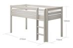 FLEXA Classic - Halfhoogslaper mer rechte ladder!!!, Ophalen, Gebruikt, Halfhoogslaper