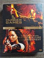 The Hunger Games (2012) + Catching Fire(2013) 4-disc blu-ray, Ophalen of Verzenden, Zo goed als nieuw, Avontuur, Boxset