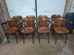 8 Thonet Cafe stoelen met Armleuning - Nieuwstaat!, Ophalen of Verzenden