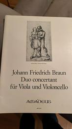 Duo concertant Viola & Cello, Muziek en Instrumenten, Bladmuziek, Ophalen of Verzenden, Zo goed als nieuw