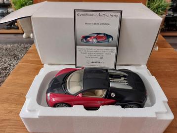 Autoart 70901,Bugatti veyron EB 16.4 Showcar  Zwart/Rood  beschikbaar voor biedingen