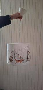 Witte hanglamp met bosdieren, Ophalen of Verzenden, Zo goed als nieuw