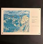 Kunststof coupebordje NS ‘M. de Vlaminck - Het dorpje’, Ophalen of Verzenden, Gebruikt, Trein