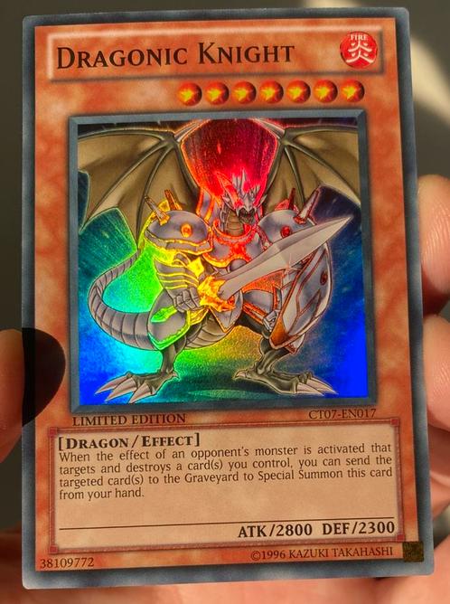 Yu-Gi-Oh! Dragonic Knight CT07 Limited Tin Promo ‘, Hobby en Vrije tijd, Verzamelkaartspellen | Yu-gi-Oh!, Zo goed als nieuw, Losse kaart