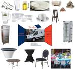 tafels stoelen service bestek glaswerk meubel bensan enter, Ophalen, Zo goed als nieuw, Overige