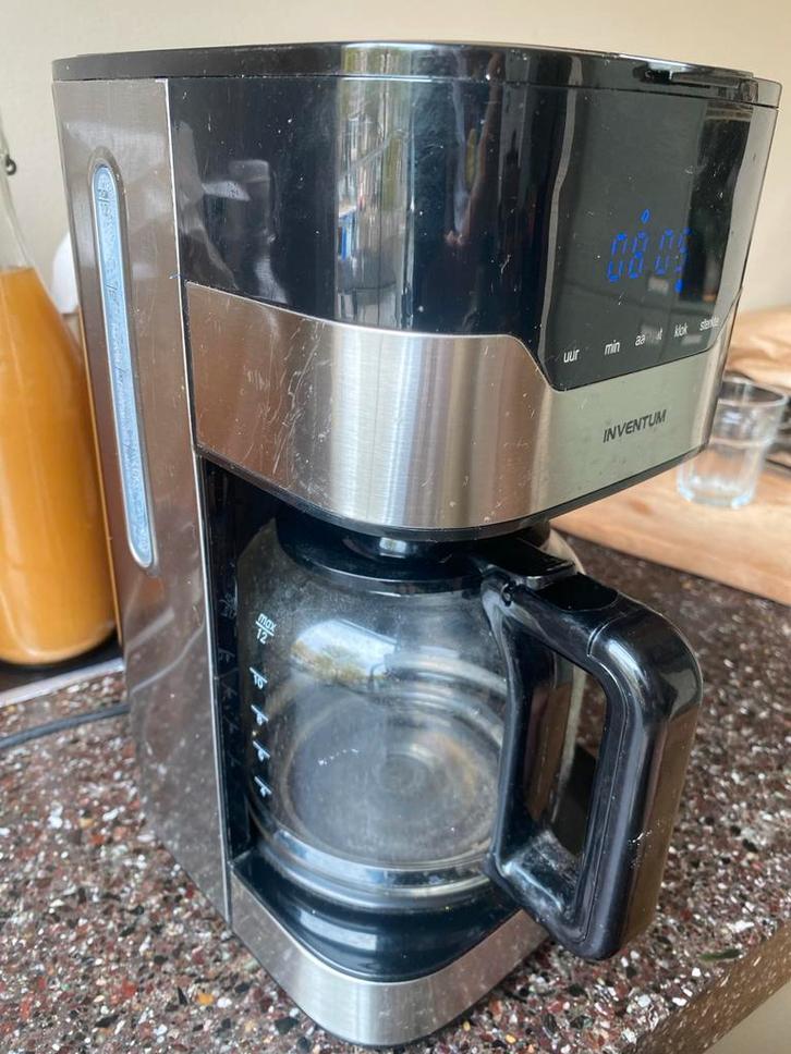 Inventum Koffiemachine - Goed Werkend!, Witgoed en Apparatuur, Koffiezetapparaten, Gebruikt, Gemalen koffie, Koffiemachine, 4 tot 10 kopjes