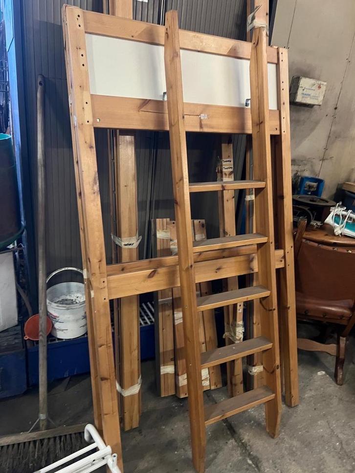 Ikea 1 persoons hoogslaper, Kinderen en Baby's, Kinderkamer | Bedden, Gebruikt, 180 cm of meer, 70 tot 85 cm, Hoogslaper of Stapelbed