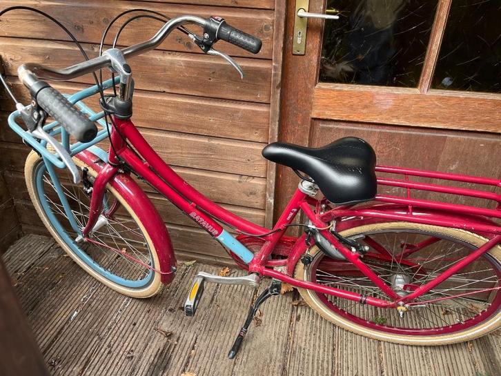 Rode Batavus CNCTD transportfiets 24 inch, Fietsen en Brommers, Fietsen | Meisjes, Gebruikt, 24 inch, Handrem, Versnellingen, Ophalen