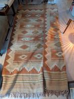 Prachtig aztec retro vintage vloerkleed oranje geel beige, Huis en Inrichting, Stoffering | Tapijten en Kleden, Beige, 200 cm of meer