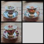 3 Kop-en-schotels van Royal Albert Provincial Flowers, Ophalen