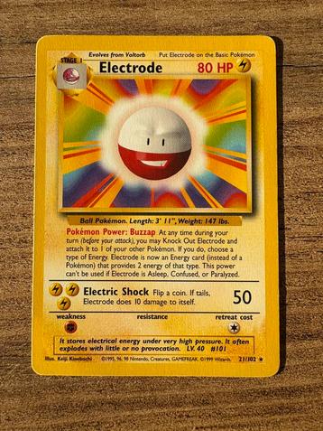 Electrode 21/102 Base Set ENG (EXC) beschikbaar voor biedingen