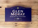 Reclamebord Glen Moray Whisky / Whiskey 40x57cm aluminium, Nieuw, Reclamebord, Verzenden