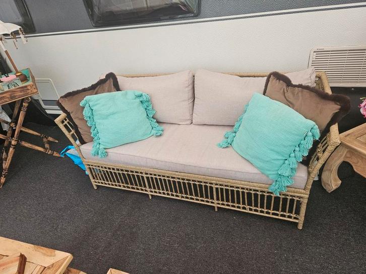 super mooi lounge set., Tuin en Terras, Tuinsets en Loungesets, Zo goed als nieuw, Loungeset, Wicker, 4 zitplaatsen, Bank, Stoel