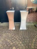 Design Rvs plantenbakken zuilen Superline planters, Ophalen, Gebruikt