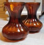 2 x vintage Hyacinth vaas A.D. Copier Leerdam glas 1950's, Antiek en Kunst, Antiek | Glas en Kristal, Ophalen of Verzenden