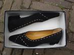 GRATIS VERZENDEN NIEUWE ZWARTE LEREN ANTONIO PAOLO PUMPS 39, Schoenen met lage hakken, Verzenden, Zwart, Nieuw