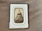 Cdv achter glas 1860/1870?, Ophalen of Verzenden, Voor 1940, Gebruikt