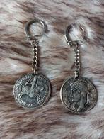 2 sleutelhangers Romeinse munten, Ophalen of Verzenden
