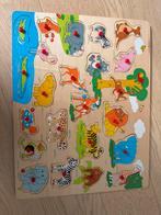 Houten puzzel 23 stukjes, Ophalen, 2 tot 4 jaar, 10 tot 50 stukjes, Zo goed als nieuw