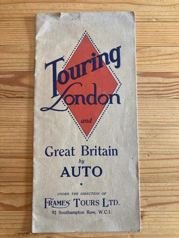 Touring London, Great Britain by car - 1926  beschikbaar voor biedingen