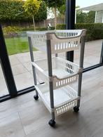 Trolley met 3 witte lades, Ophalen, Gebruikt