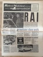 RAI krant Autorijdend Nederland 1963, Gelezen, Ophalen of Verzenden