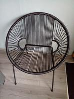 Zwarte draadstoel voor binnen en buiten, Huis en Inrichting, Stoelen, Ophalen, Zo goed als nieuw, Zwart, Eén