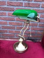 prachtige traditionele bankierslamp/ notarislamp, zgan, Huis en Inrichting, Lampen | Tafellampen, Ophalen of Verzenden, Zo goed als nieuw