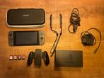 Nintendo Switch + 4 Games + Hoesje, Gebruikt, Racen en Vliegen, Eén computer, Ophalen of Verzenden