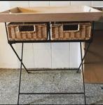 Sidetable met afneembaar (dien)blad, Huis en Inrichting, Tafels | Sidetables, Ophalen, 25 tot 50 cm, Rechthoekig