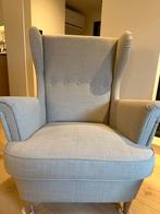 Ikea STRANDMON Oorfauteuil beige, Ophalen, Gebruikt, Minder dan 75 cm, 75 tot 100 cm