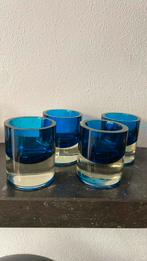 Pols potten windlichten blauw, Ophalen, Overige materialen, Blauw, Zo goed als nieuw