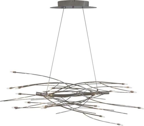 Hanglamp Wood Goossens met 20 lichtpunten., Huis en Inrichting, Lampen | Hanglampen, Gebruikt, Metaal, Ophalen