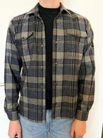 Cavallaro Napoli blauw grijs geruit overshirt wol mix, mt M, Blauw, Zo goed als nieuw, Cavallaro Napoli, Halswijdte 39/40 (M)