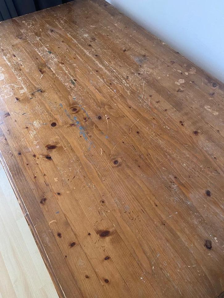 Grenen tafel, Huis en Inrichting, Tafels | Eettafels, Gebruikt, 50 tot 100 cm, 100 tot 150 cm, Rechthoekig, Ophalen