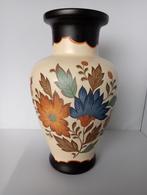 Gouda plateel vaas 26 cm hoog, Antiek en Kunst, Ophalen of Verzenden