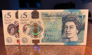 Setje Britse Pond Biljetten beschikbaar voor biedingen