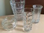 4 vazen, Luminarc, Sklo, Firenze, Gebruikt, Overige kleuren, Ophalen of Verzenden, Glas