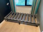 Pallet bed op wielen - 200x90, Ophalen, Gebruikt