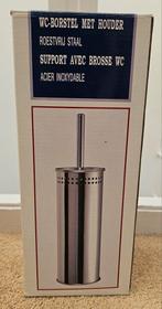 WC-borstel met houder - RVS - NIEUW, Ophalen of Verzenden, Nieuw