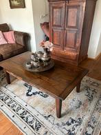 Salontafel hout met dubbele laden, Ophalen, 100 tot 150 cm, Teakhout, 50 tot 100 cm