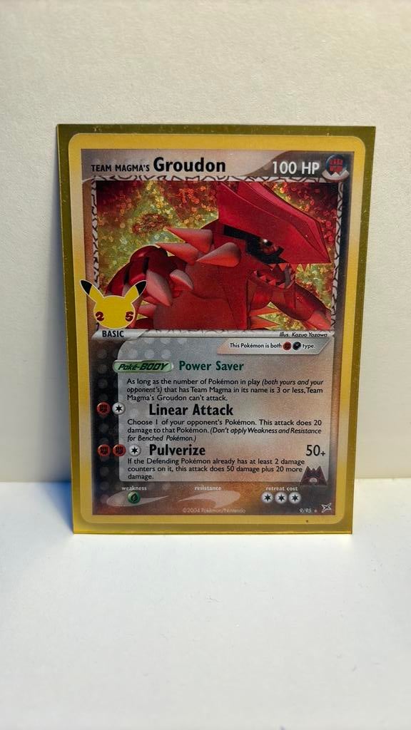 Team Magma’s groudon 9/95 pokemon kaart holo celebrations, Ophalen of Verzenden, Nieuw