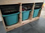 Ikea kast Trofast met draadmanden en turquoise bakken, Huis en Inrichting, Kasten | Overige, Ophalen, Zo goed als nieuw