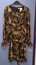Freebird jurk model Xeni bruin / zwart 'gevlekt' L-XL 43497, Kleding | Dames, Freebird, Ophalen of Verzenden, Bruin, Zo goed als nieuw