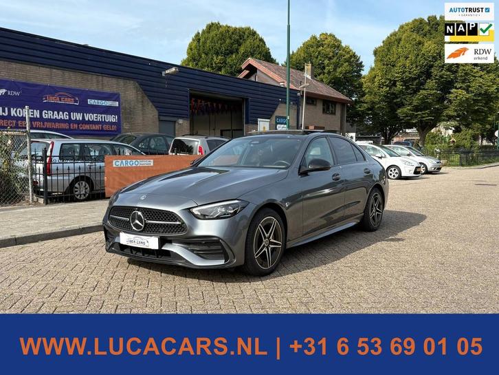 Mercedes-Benz C-klasse 300 e AMG Line Pano, Auto's, Mercedes-Benz, Bedrijf, Te koop, C-Klasse, 360° camera, ABS, Achteruitrijcamera